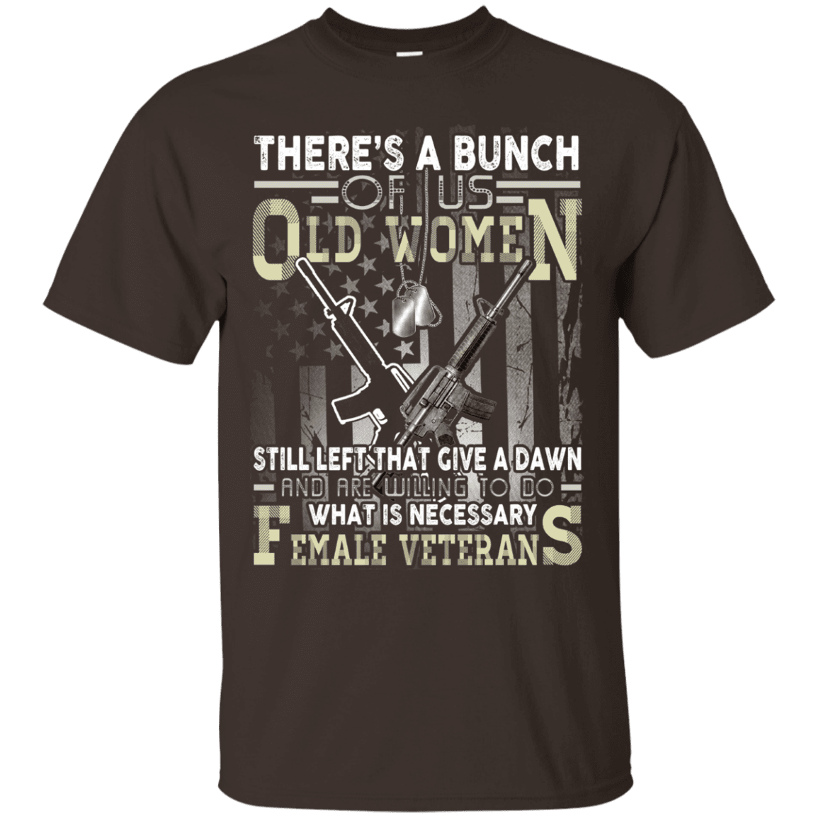 Military T-Shirt "Proud To Be A Female Veteran" Front Design-TShirt-General-Veterans Nation