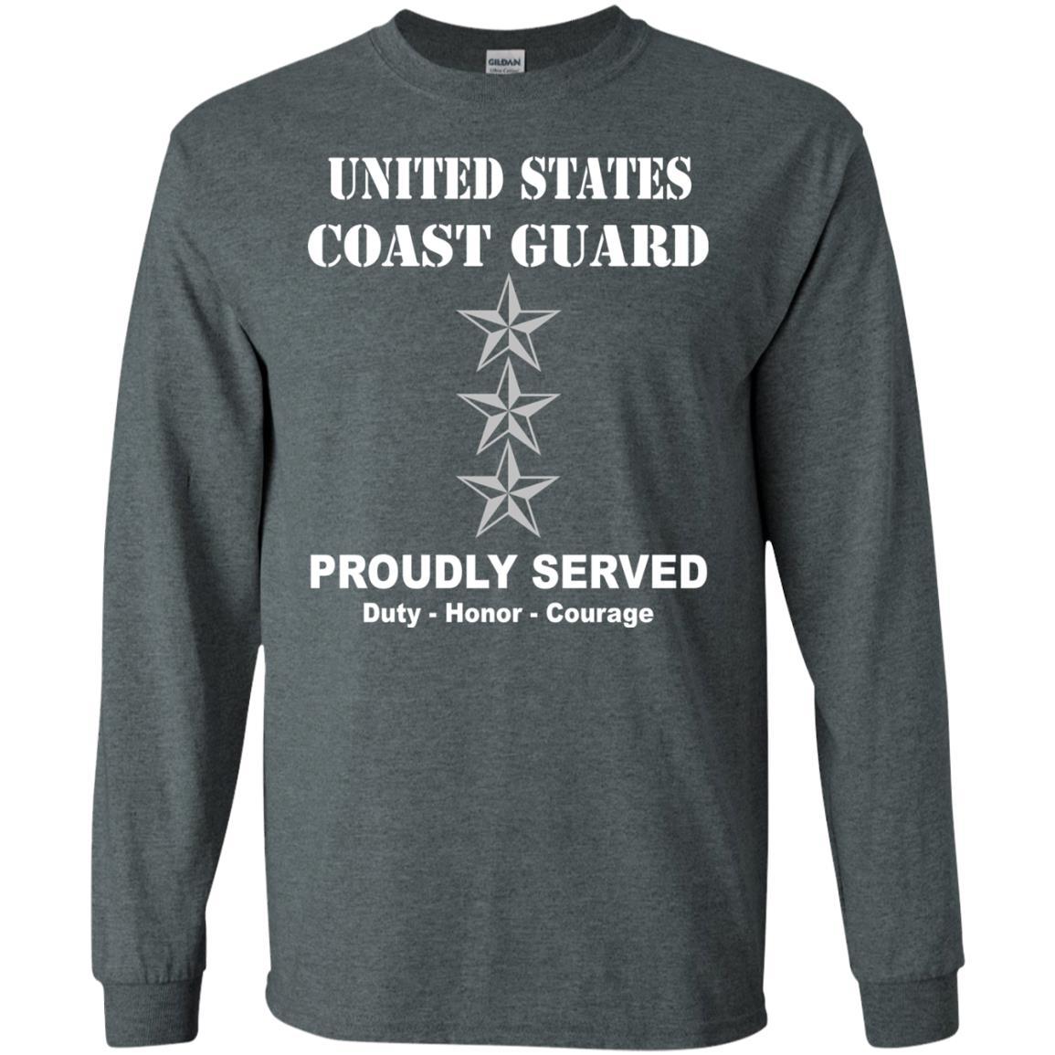 US Coast Guard O-9 Vice Admiral O9 VADM Flag Officer Men Front USCG T Shirt-TShirt-USCG-Veterans Nation
