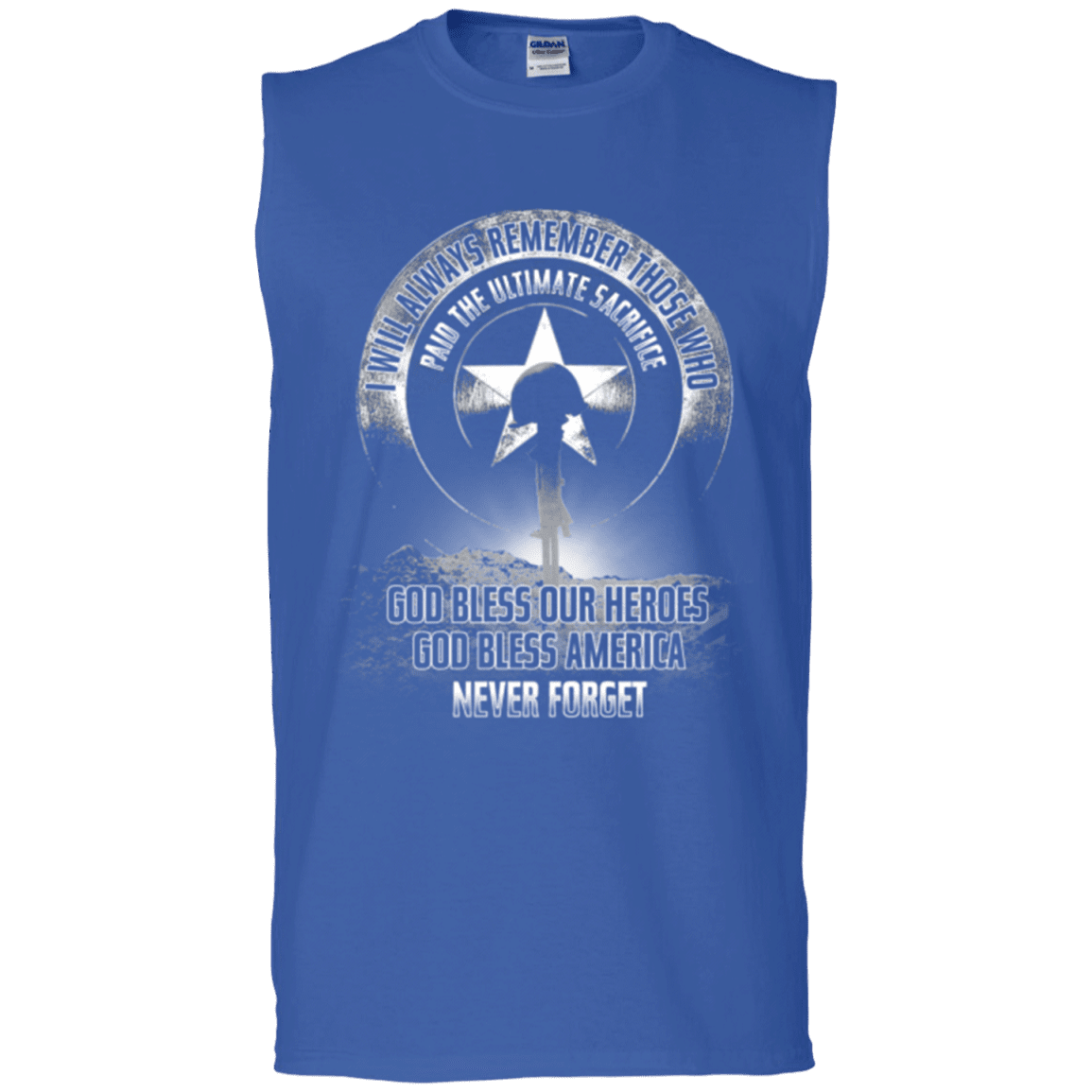 Military T-Shirt "Never Forget Who Paid The Ultimate Sacrifice"-TShirt-General-Veterans Nation
