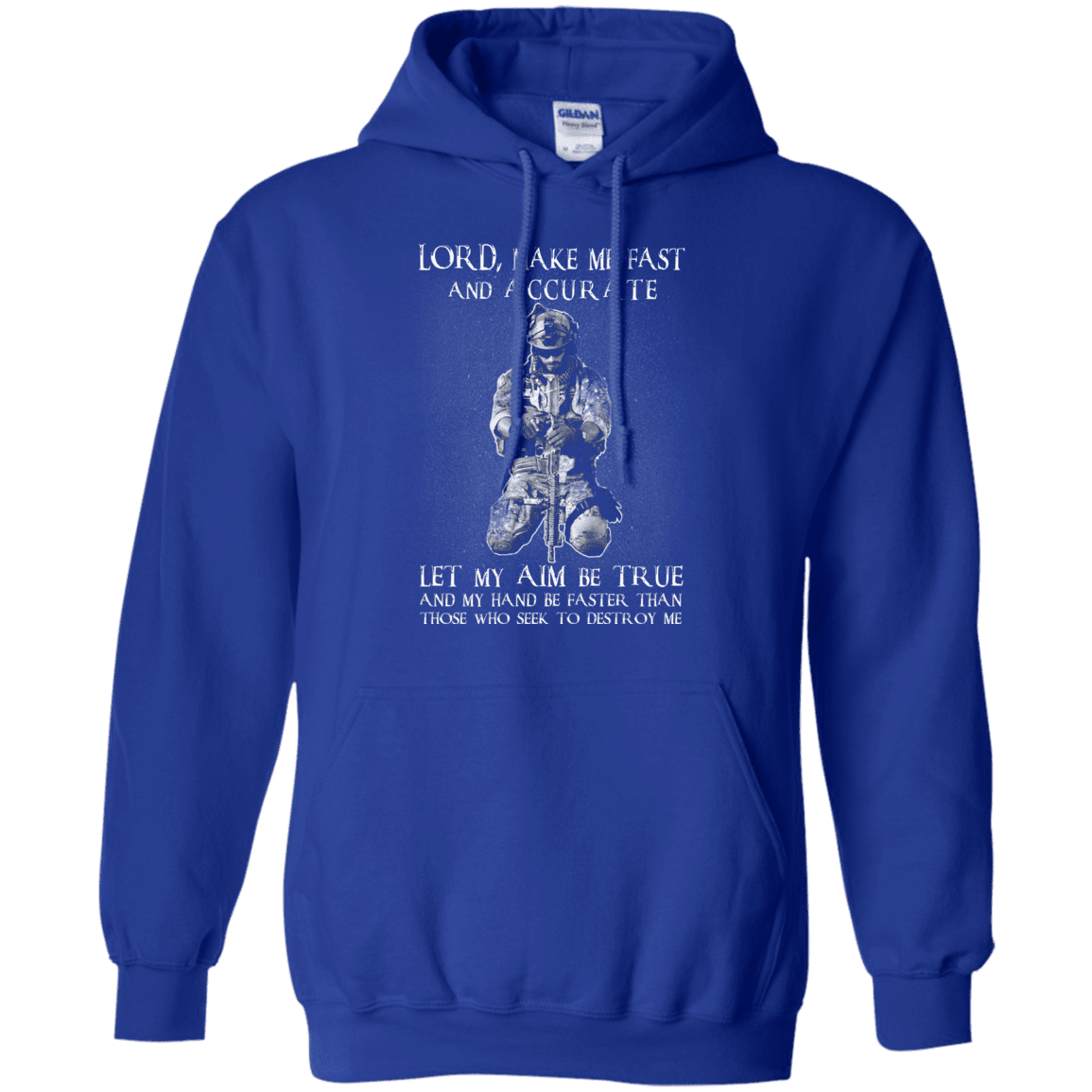 Military T-Shirt "LORD MAKE ME FAST AND ACCURATE"-TShirt-General-Veterans Nation