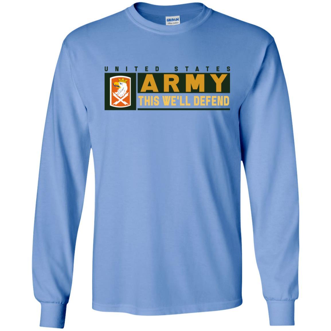 US Army 22ND SIGNAL BRIGADE- This We'll Defend T-Shirt On Front For Men-TShirt-Army-Veterans Nation