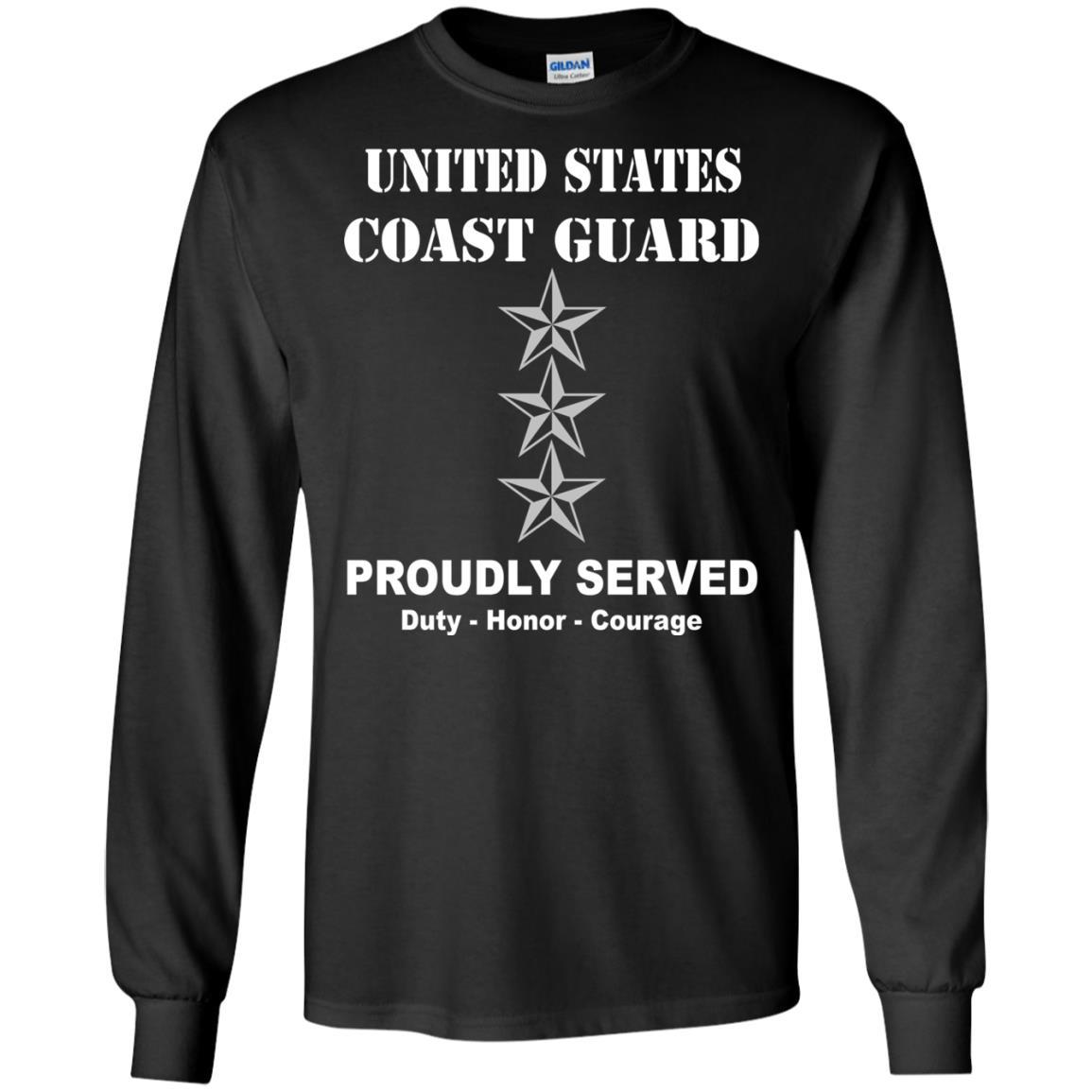 US Coast Guard O-9 Vice Admiral O9 VADM Flag Officer Men Front USCG T Shirt-TShirt-USCG-Veterans Nation