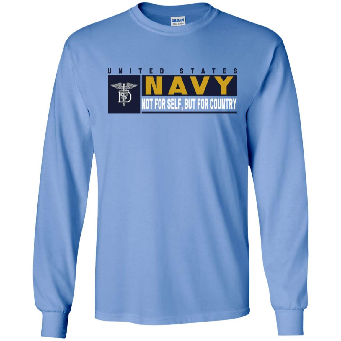 Navy Dental Technician Navy DT- Not for self Long Sleeve - Pullover Hoodie-TShirt-Navy-Veterans Nation