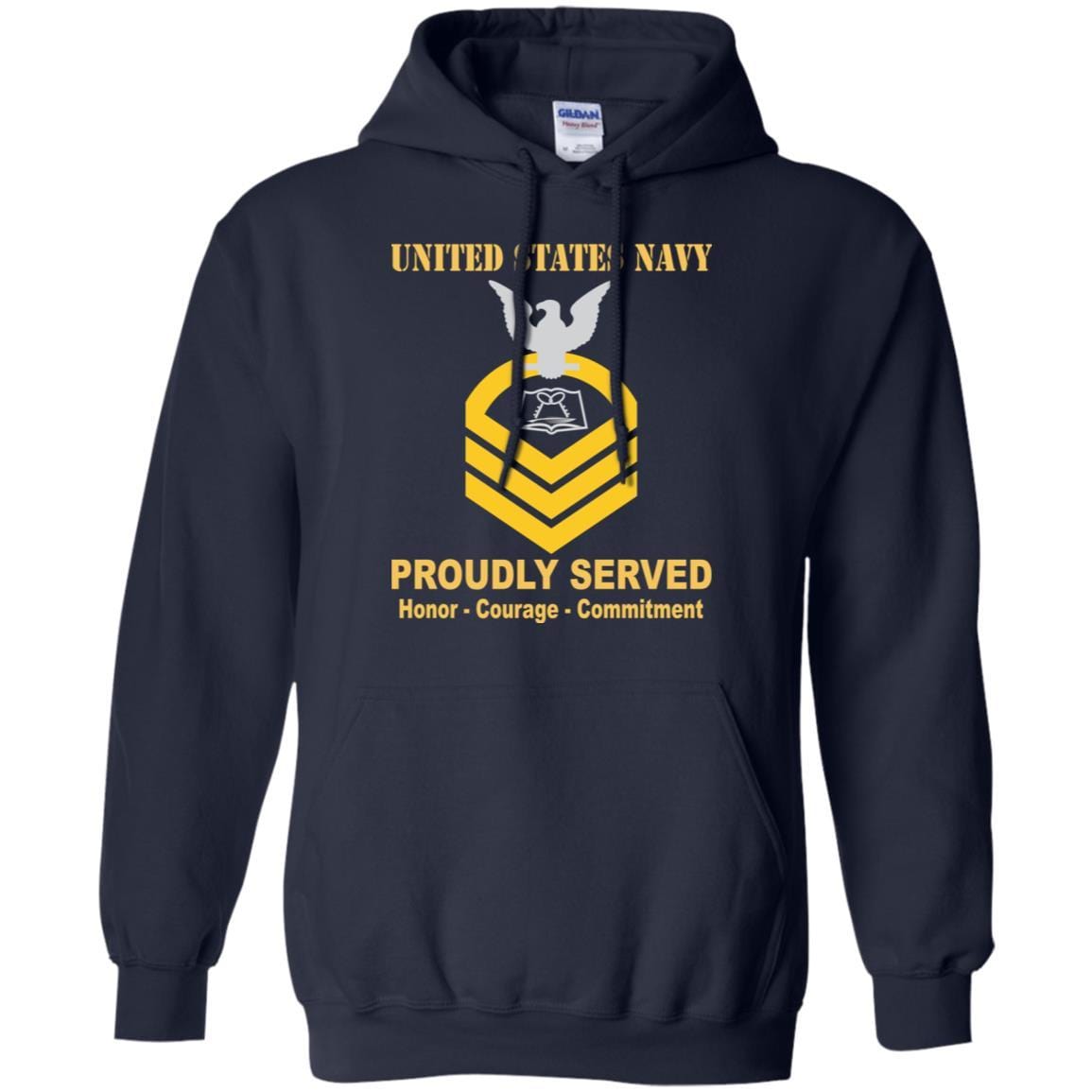 Navy Culinary Specialist Navy CS E-7 Rating Badges Proudly Served T-Shirt For Men On Front-TShirt-Navy-Veterans Nation