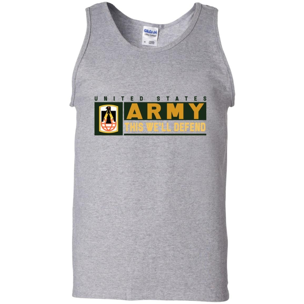 US Army 11TH SIGNAL BRIGADE- This We'll Defend T-Shirt On Front For Men-TShirt-Army-Veterans Nation