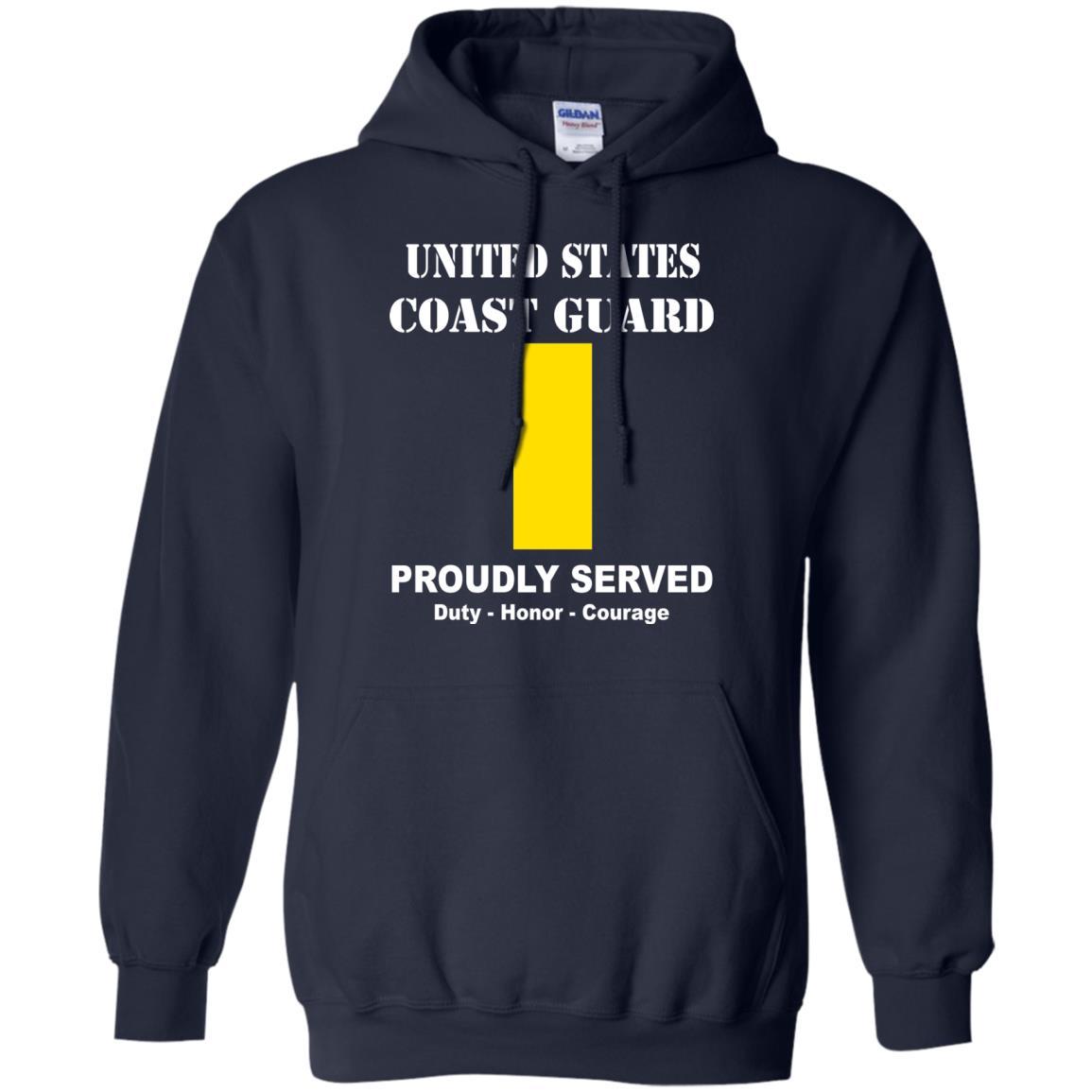 US Coast Guard O-1 Ensign O1 ENS Junior Officer Men Front USCG T Shirt-TShirt-USCG-Veterans Nation