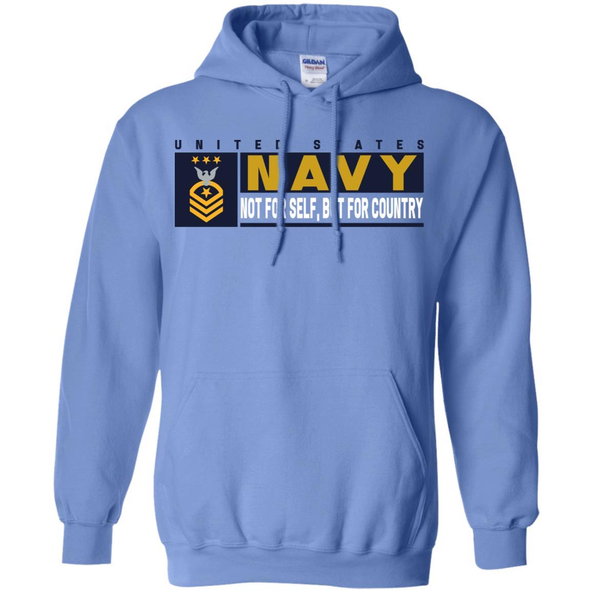 US Navy E-9 Master Chief Petty Officer Of The Navy E9 MCPON Not For Self, But For Country Long Sleeve - Pullover Hoodie-TShirt-Navy-Veterans Nation