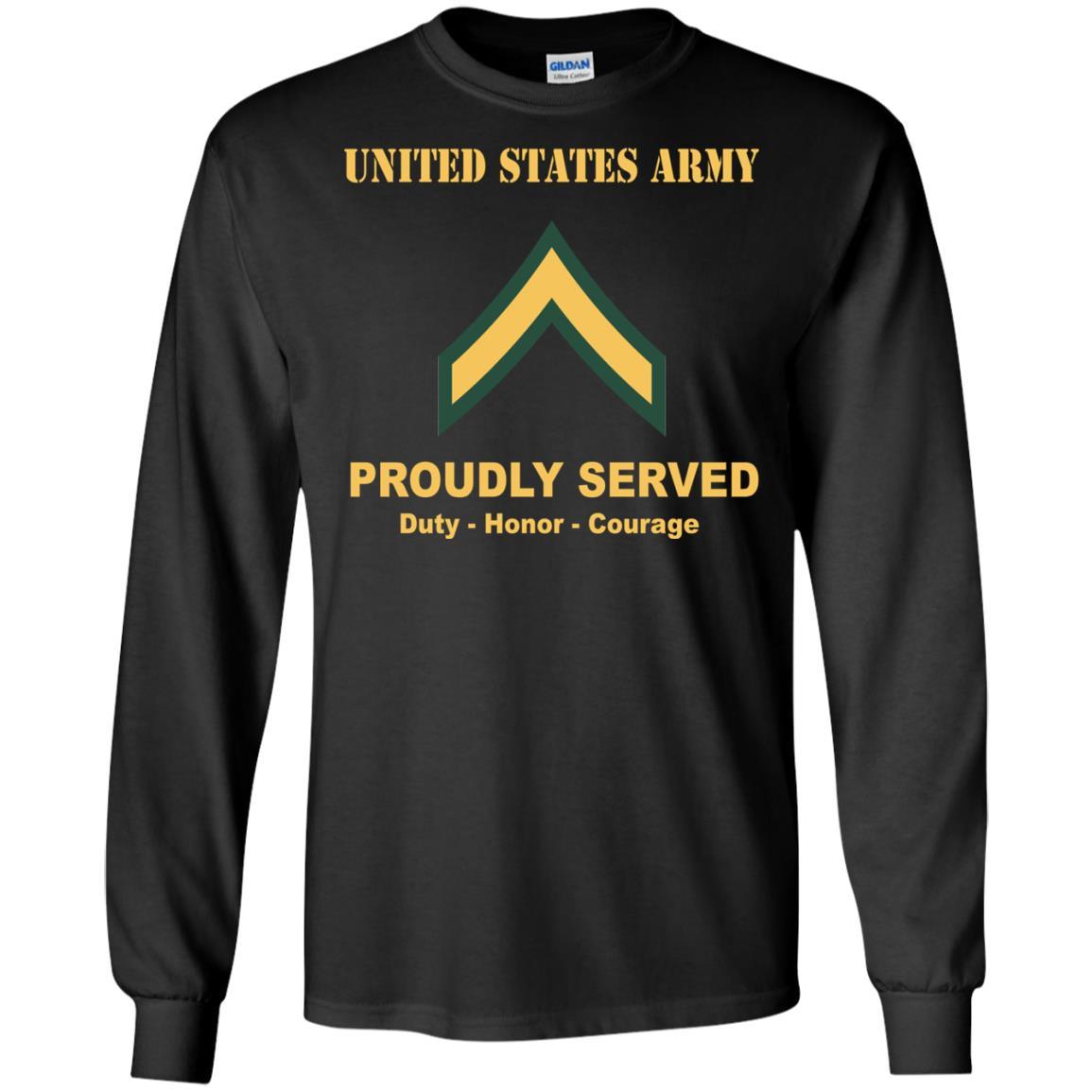 Army E-2 PV2 E2 Private Second Class Ranks Men Front Shirt US Army Rank-TShirt-Army-Veterans Nation