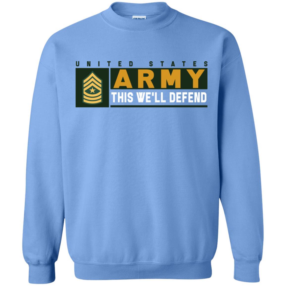 US Army E-9 SGM This We Will Defend Long Sleeve - Pullover Hoodie-TShirt-Army-Veterans Nation