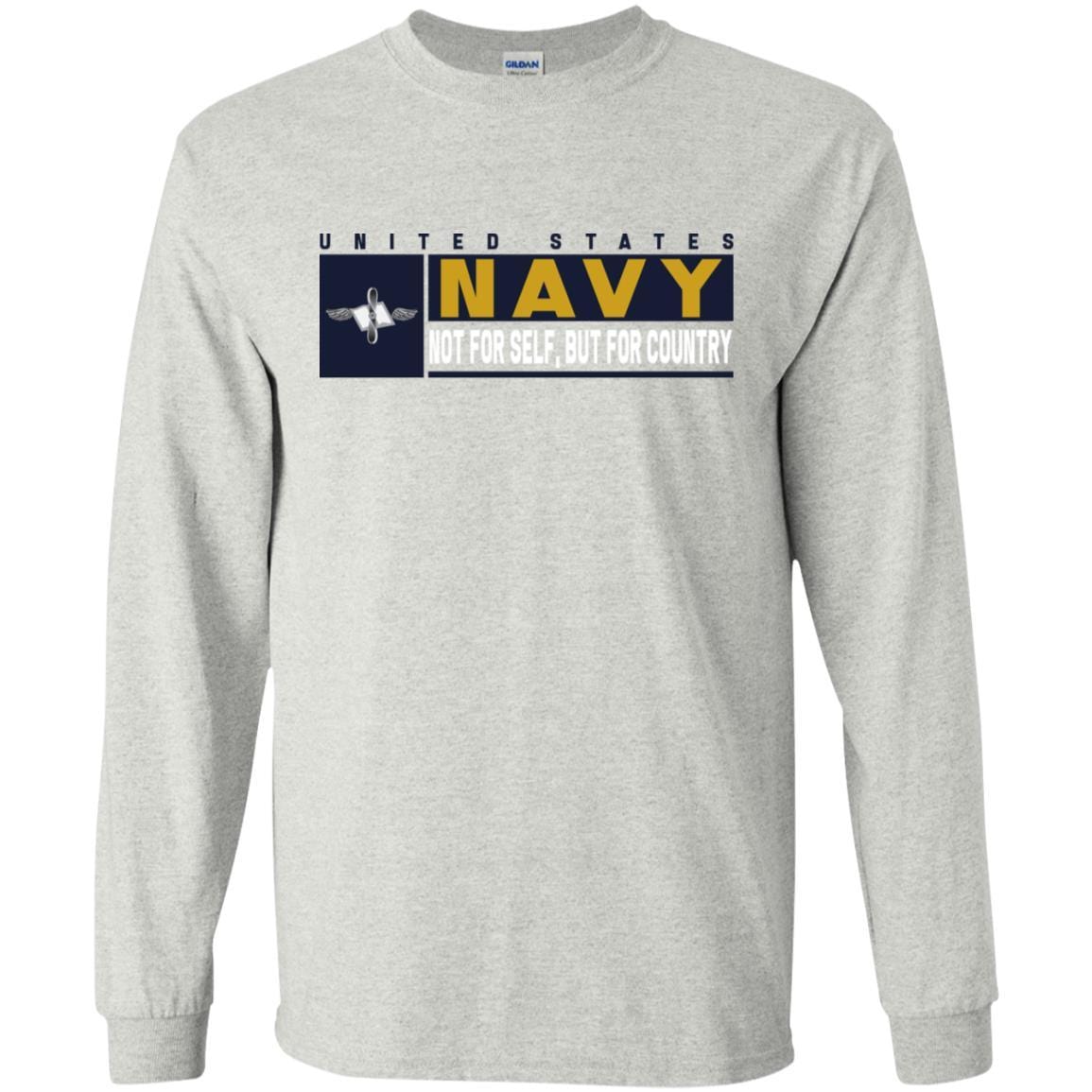 Navy Aviation Maintenance Administrationman Navy AZ- Not for self Long Sleeve - Pullover Hoodie-TShirt-Navy-Veterans Nation