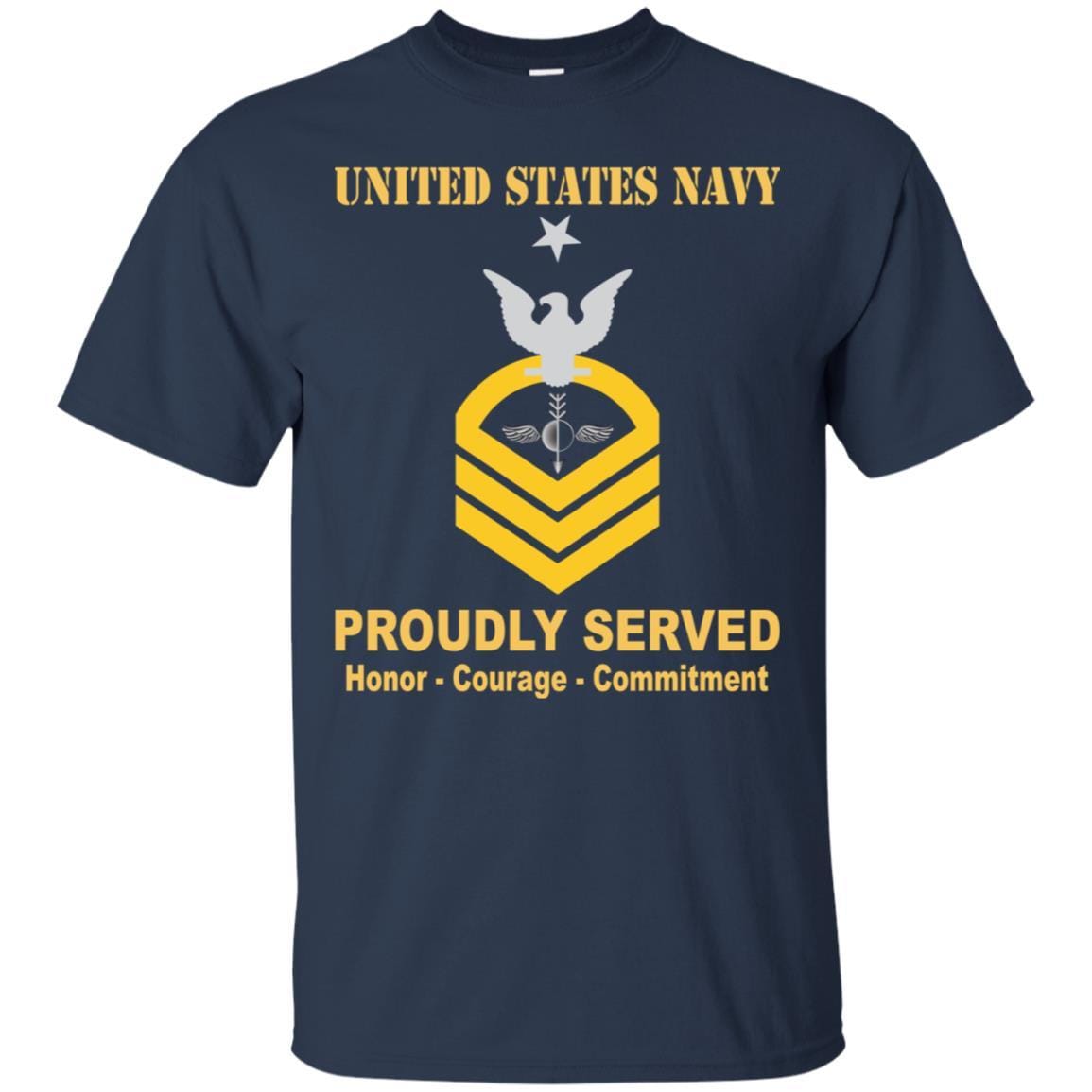 Navy Aerographers Mate Navy AG E-8 Rating Badges Proudly Served T-Shirt For Men On Front-TShirt-Navy-Veterans Nation
