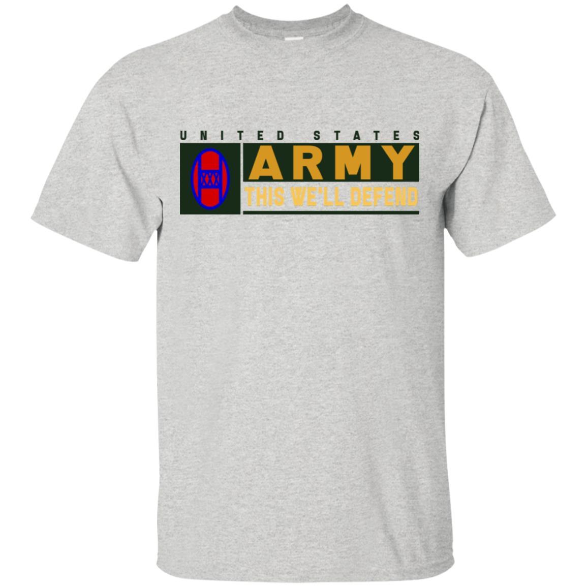 US Army 30TH ARMORED BRIGADE COMBAT TEAM- This We'll Defend T-Shirt On Front For Men-TShirt-Army-Veterans Nation